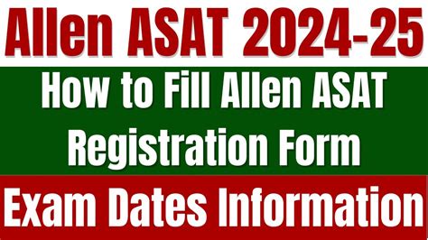 asat registration|Allen ASAT Registration 2024 .
